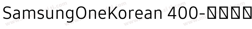 SamsungOneKorean 400字体转换